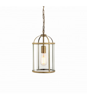 Lambeth 1 Light Ceiling Pendant Antique Brass