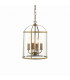 Lambeth 4 Light Ceiling Pendant Antique Brass