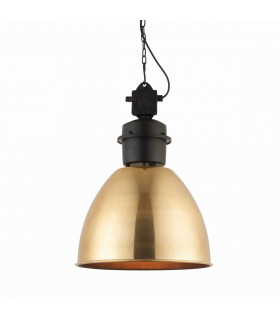 Ford 1 Light Dome Ceiling Pendant Antique Brass