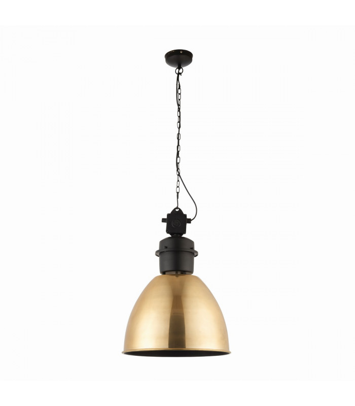 Ford 1 Light Dome Ceiling Pendant Antique Brass-4