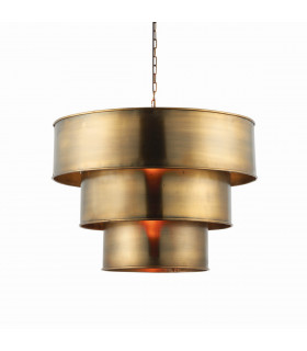 Morad 1 Light Cylindrical Ceiling Pendant Antique Brass
