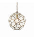Miele 1 Light Spherical Ceiling Pendant Antique Brass