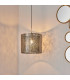 Secret Garden Floral Leaves Cylindrical Ceiling Pendant Light Antique Brass-1