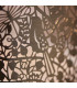 Secret Garden Floral Leaves Cylindrical Ceiling Pendant Light Antique Brass-6