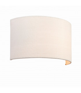 Obi 1 Light Up & Down Wall Light Vintage White Linen