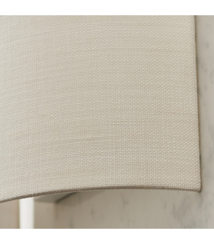 Obi 1 Light Up & Down Wall Light Vintage White Linen-2