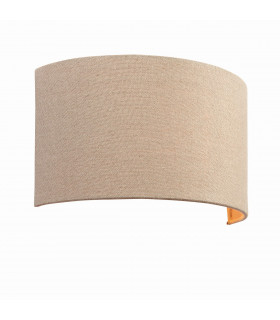 Obi 1 Light Up & Down Wall Light Natural Linen Fabric