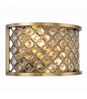 Hudson 2 Light Indoor Wall Light Antique Brass