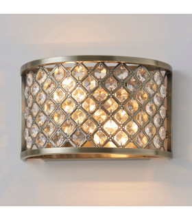 Hudson 2 Light Indoor Wall Light Antique Brass-1