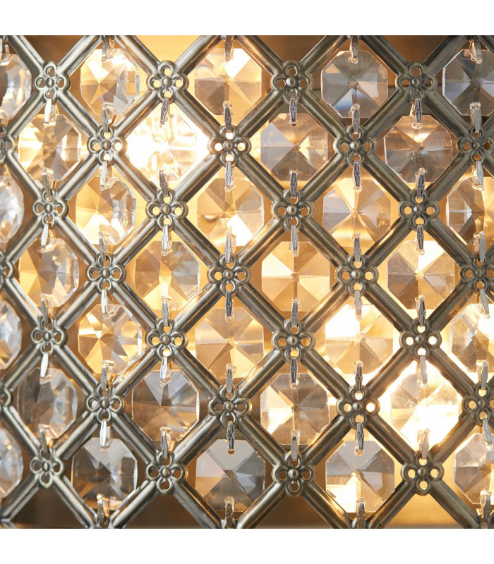 Hudson 2 Light Indoor Wall Light Antique Brass-5