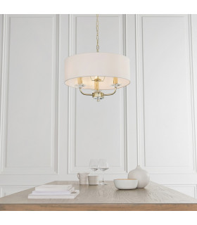 Nixon 3 Light Multi Arm Ceiling Pendant Brass-1
