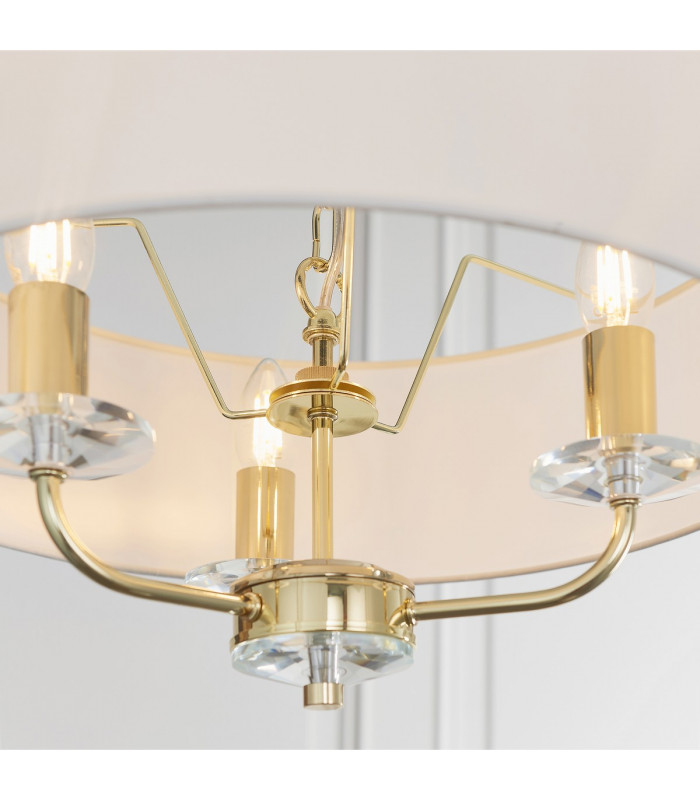Nixon 3 Light Multi Arm Ceiling Pendant Brass-5
