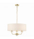 Nixon 3 Light Multi Arm Ceiling Pendant Brass, E14