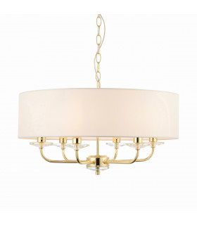 Nixon 6 Light Multi Arm Ceiling Pendant Brass