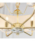 Nixon 6 Light Multi Arm Ceiling Pendant Brass-6