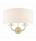 Nixon 2 Light Indoor Candle Wall Light Brass