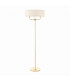 Nixon 2 Light Floor Lamp Brass