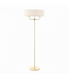 Nixon 2 Light Floor Lamp Brass