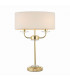Nixon 2 Light Table Lamp Brass