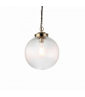 Brydon 1 Light Globe Ceiling Pendant Antique Brass