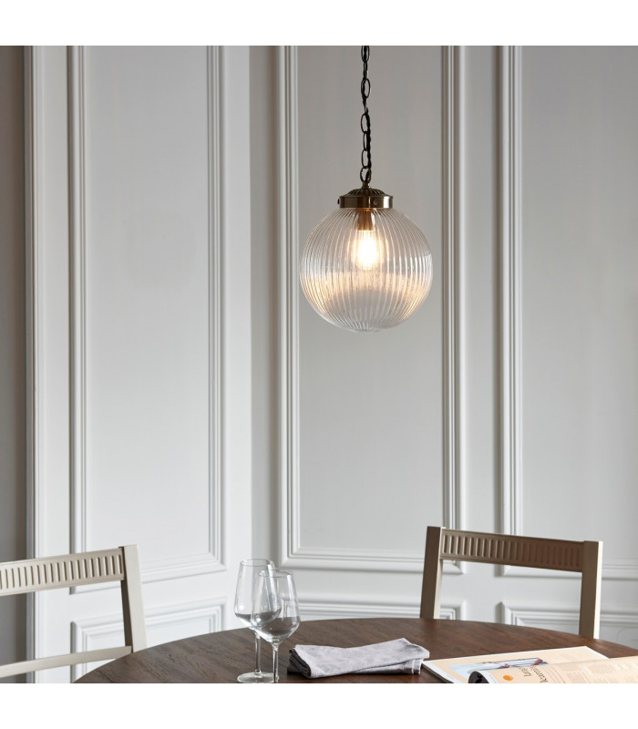 Brydon 1 Light Globe Ceiling Pendant Antique Brass-2