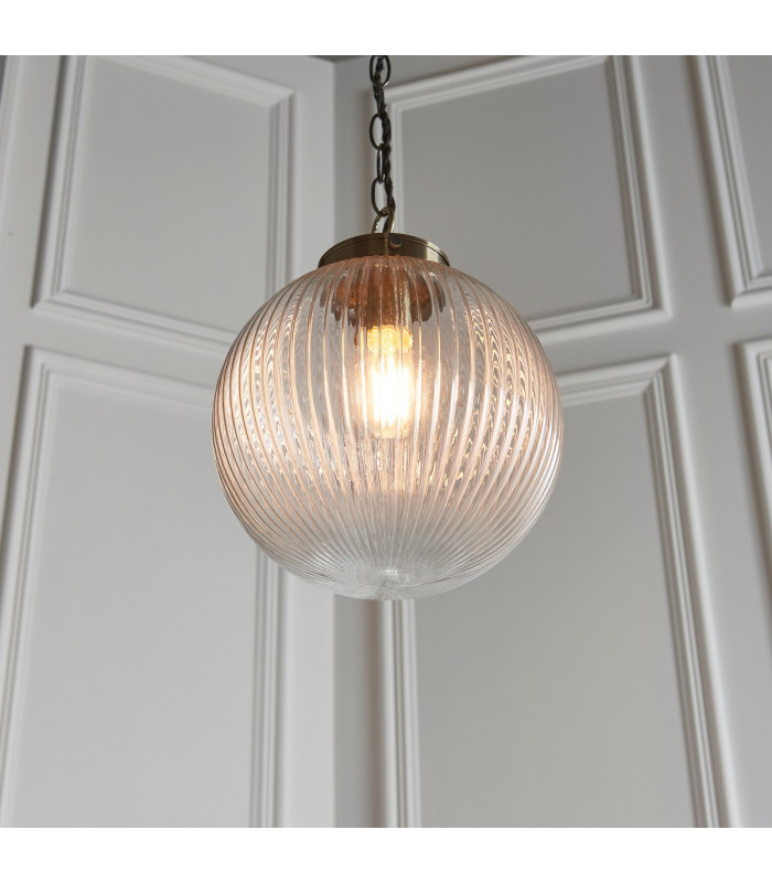 Brydon 1 Light Globe Ceiling Pendant Antique Brass-5