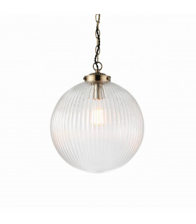 Brydon 1 Light Globe Ceiling Pendant Antique Brass