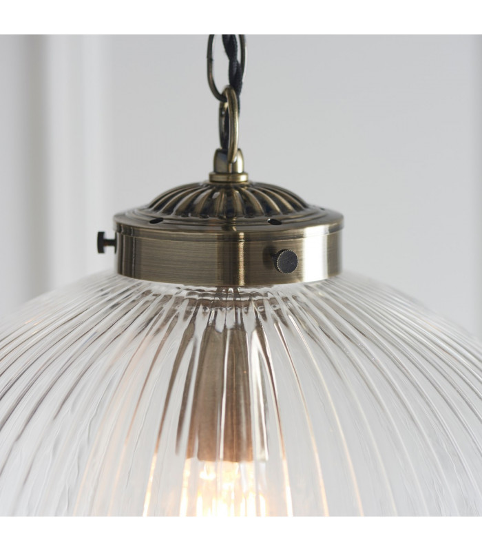 Brydon 1 Light Globe Ceiling Pendant Antique Brass-6