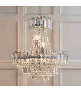 Amadis 6 Light Ceiling Pendant Chrome-1