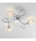 Aherne 3 Light Semi Flush Multi Arm Ceiling Light Chrome-1