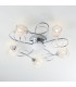 Aherne 5 Light Semi Flush Multi Arm Ceiling Light Chrome-1