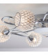 Aherne 5 Light Semi Flush Multi Arm Ceiling Light Chrome-4