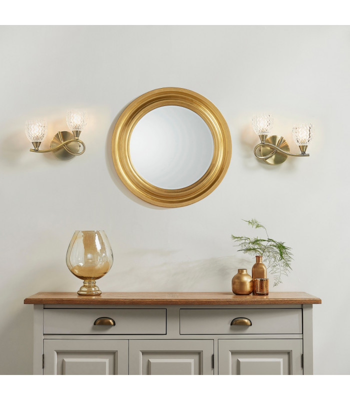 Boyer 2 Light Indoor Wall Light Antique Brass-3