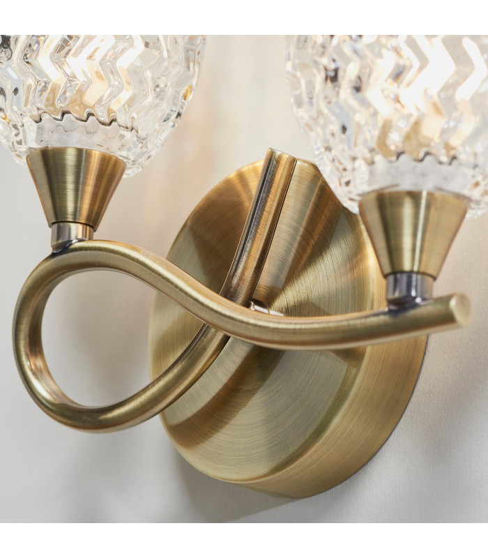 Boyer 2 Light Indoor Wall Light Antique Brass-6