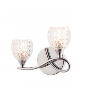 Boyer 2 Light Indoor Wall Light Chrome