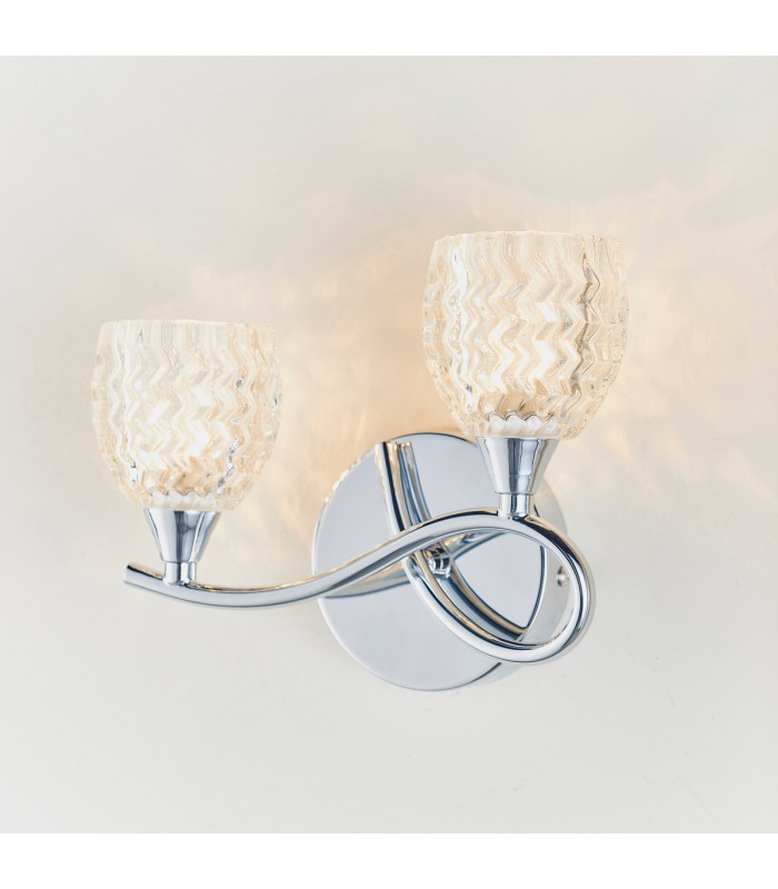 Boyer 2 Light Indoor Wall Light Chrome-5