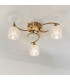Boyer 3 Light Semi Flush Multi Arm Ceiling Light Antique Brass-1