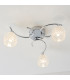 Boyer 3 Light Semi Flush Multi Arm Ceiling Light Chrome-1