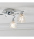 Boyer 3 Light Semi Flush Multi Arm Ceiling Light Chrome-4