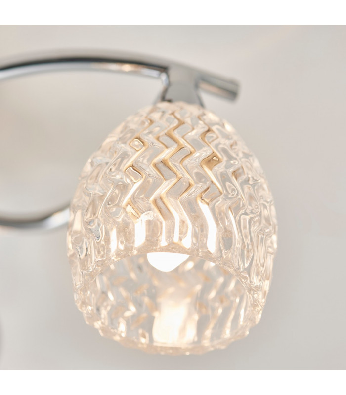 Boyer 3 Light Semi Flush Multi Arm Ceiling Light Chrome, G9