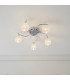 Boyer 5 Light Semi Flush Multi Arm Ceiling Light Chrome-1