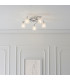 Boyer 5 Light Semi Flush Multi Arm Ceiling Light Chrome-4