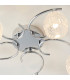 Boyer 5 Light Semi Flush Multi Arm Ceiling Light Chrome-5