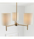 Brio 3 Light Semi Flush Multi Arm Ceiling Light Antique Brass-3
