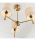Brio 3 Light Semi Flush Multi Arm Ceiling Light Antique Brass-4