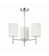 Brio 3 Light Semi Flush Multi Arm Ceiling Light Chrome