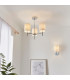 Brio 3 Light Semi Flush Multi Arm Ceiling Light Chrome-2