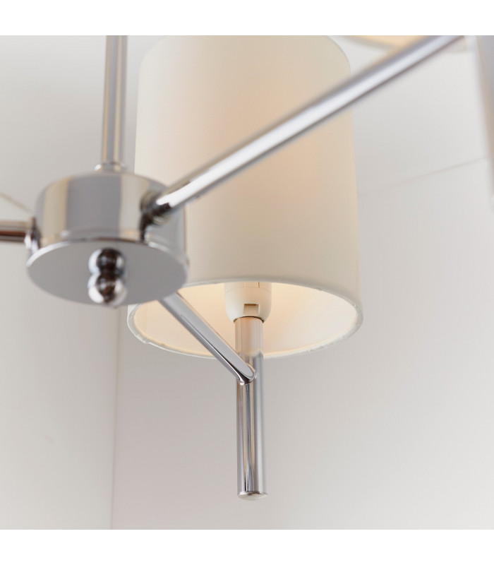 Brio 3 Light Semi Flush Multi Arm Ceiling Light Chrome-4