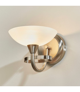 Cagney 1 Light Wall Light Satin Chrome-1