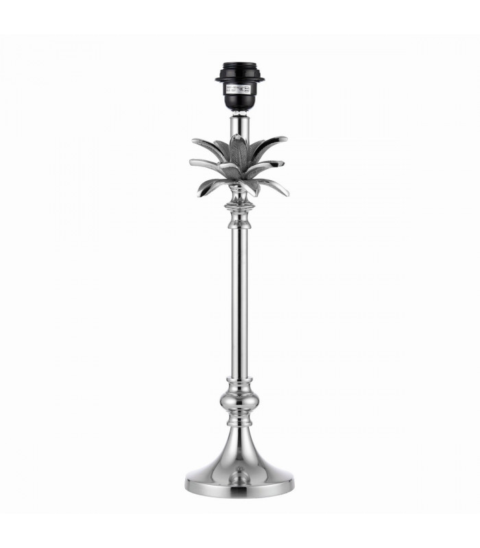 Leaf Table Lamp Polished Nickel Plate